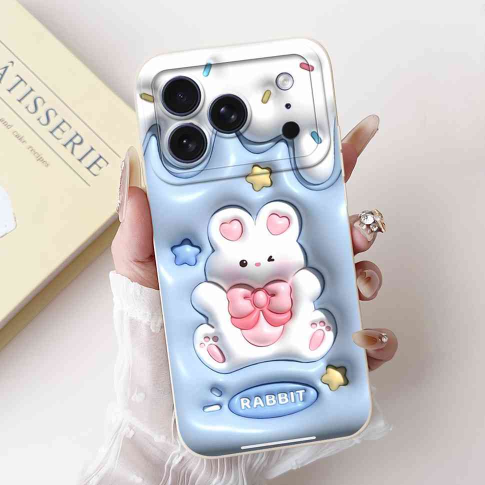 For Apple iPhone 17 Pro Max Case Luxury Painted Back Cover 6.56'' Silicone Soft Phone Case For iPhone17 iPhone 17 Pro Max Bumper