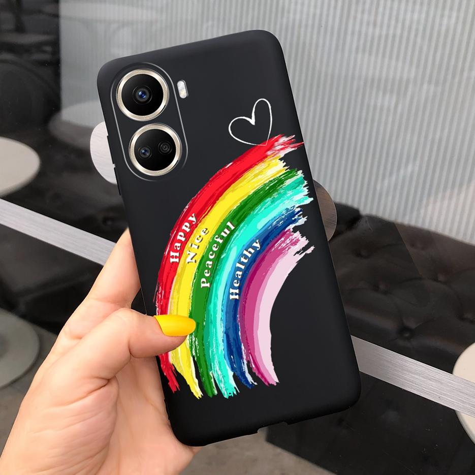 For Huawei Nova 10 SE Case BNE-LX1 BNE-LX3 Cute Candy Painted Cover Soft Silicone Case For Huawei Nova 10SE Nova10 SE Back Cover