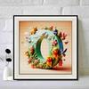 DIY Diamond Painting Round Diamond Winnie and The Letter O Full Diamond Mosaic Home Decoration Painting Cross Stitch Kit