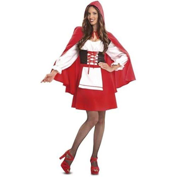 Déguisement - VIVING - Petit chaperon rouge - Robe rouge - Cape à capuche - Taille XXL chiaro