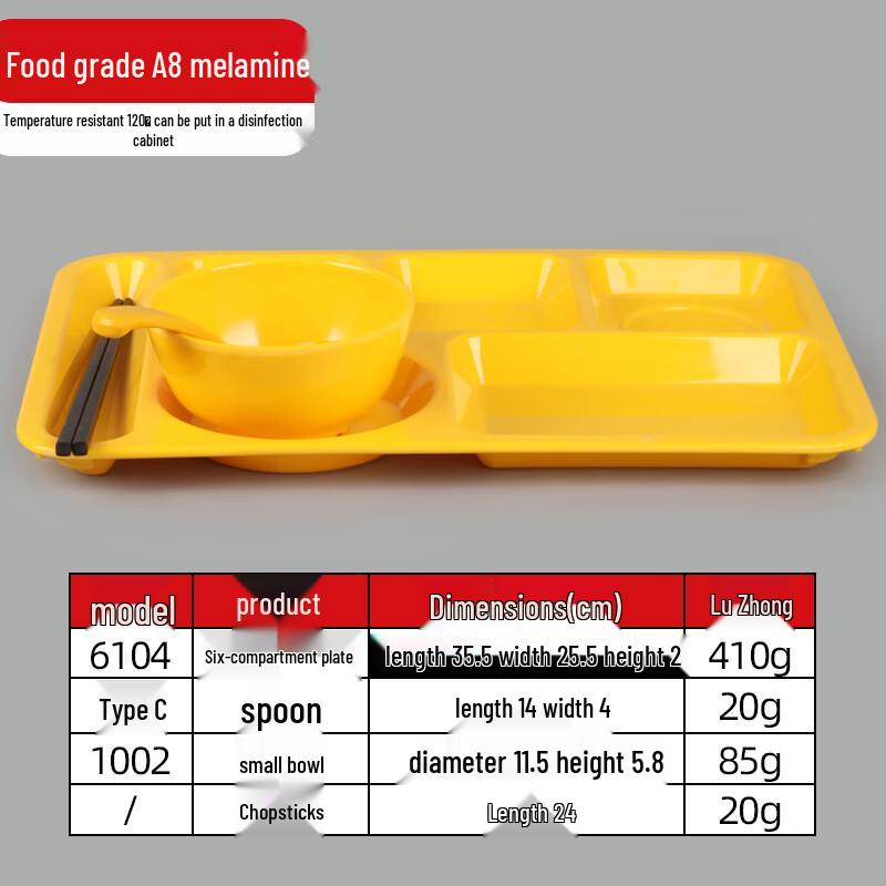 

Commercial Melamine Divided Meal Tray