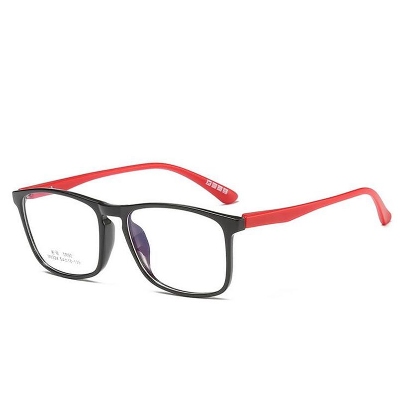 Big Frame Square Nearsighted Glasses TR90 Spring Leg Prescription Eyeglasses Diopter -0.5 to -6 Fashion Shortsighted Lens