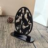 DIY Party Decoration Supplies Egg Easter Rabbit Black Acrylic Table Ornament Hollow Out