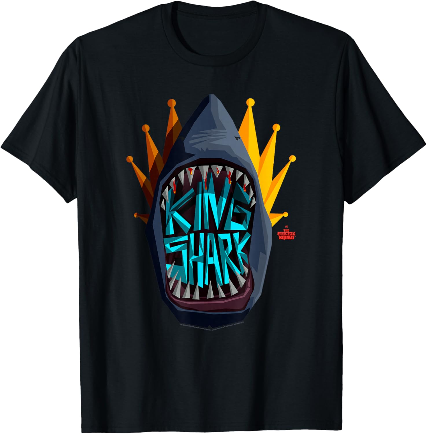 The Suicide Squad Big King Shark Logo T-Shirt S