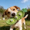 Jouet à mâcher Chien Pois en Peluche Siffleur Entraînement QI Cache-Nourriture Jouet Interactif pour Animaux de Compagnie Chiens de Petite Moyenne Grande Race Dentition Nettoyage Jouet d'Enrichissement