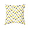 Geometric Yellow Gray Print Pillow Cover Pillowcase Living Room Bedroom Sofa Car Home Decor Pillowcase 45*45Cm