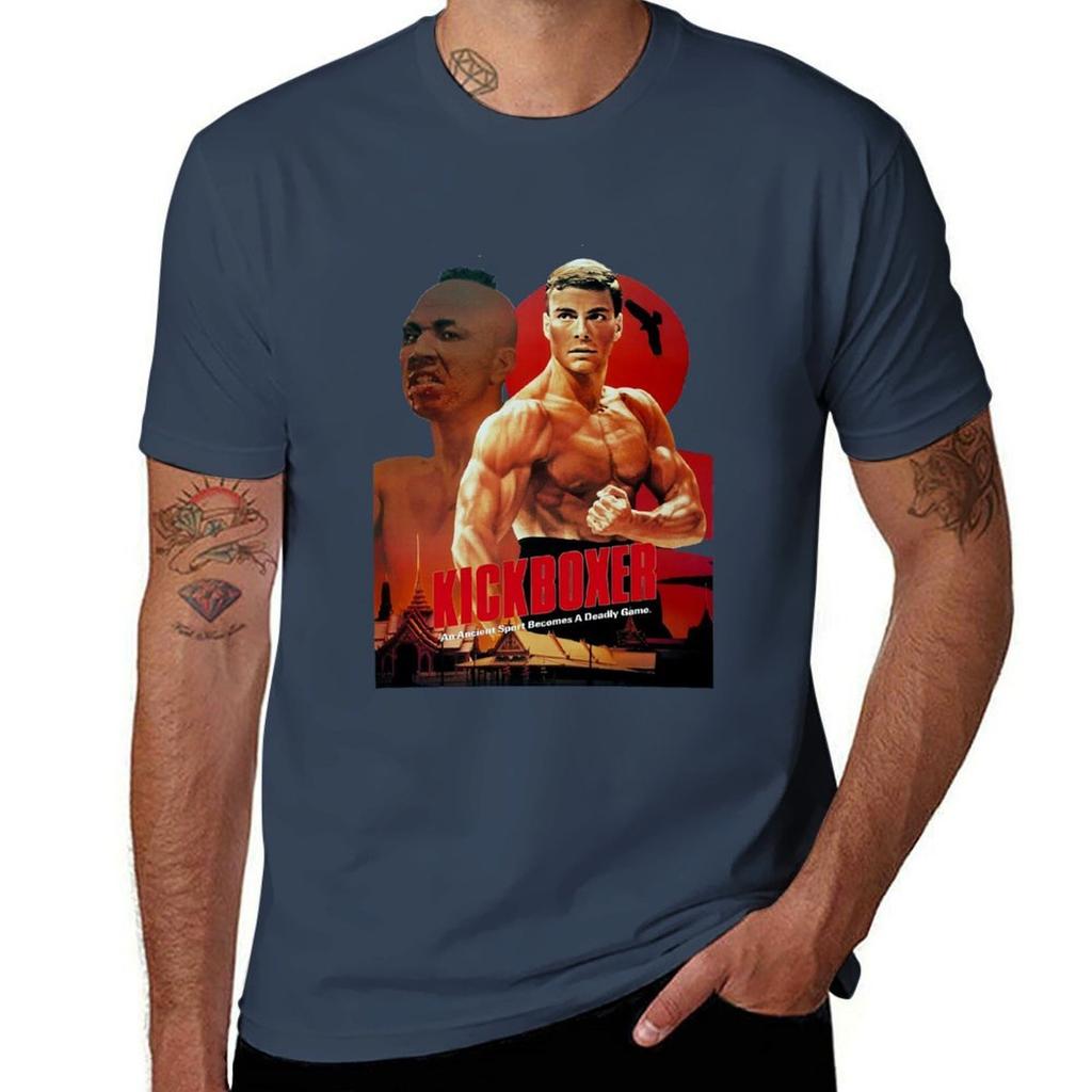 For Unisex Wounisex Kickboxer Halloween Tshirt Basic Solid Color Short Sleeve Cotton Top