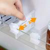 6/12 Adjustable Refrigerator Space Divider - Expandable Drink and Sauce Organizer - Maximize Fridge Storage, Neatly Arrangeds
