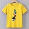 Teenage Astronaut Planet Print T-shirt Summer neutral Funny O-Neck Short Sleeve Casual Kids Unisex Cotton Streetwear Tops