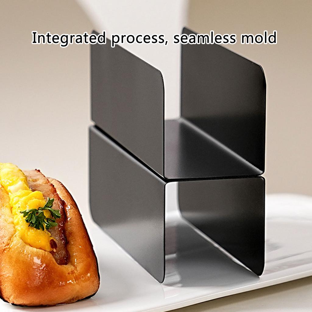 Set Of 4 U Shape Carbon Steel Bread Molds Lightweight Bread Baking Mould For Homemade Pork Chop Buns And Cookies In Oven