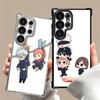 Cartoon Cute JUJUSU Anime Soft Phone Case For Samsung Galaxy S26 Ultra S25 Edge S24 FE S23 Plus S22 S21 + S20 Plating Anti-Fall