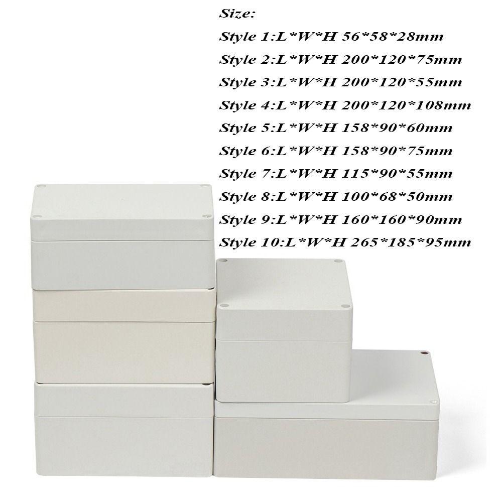 Plastic Enclosure Box Waterproof Electrical Project Box Electronic Project Instrument Case