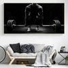 Gewichtheben-Mann-Poster, Bodybuilding, Fitness, Workout, Poster, Wandkunst, Leinwand, Malerei, Poster und Drucke für Fitnessstudio-Dekor