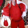 Santa Fake Belly Realistic Solid Color Cloth Good Touch Xmas Fake Belly Christmas Cosplay Prop