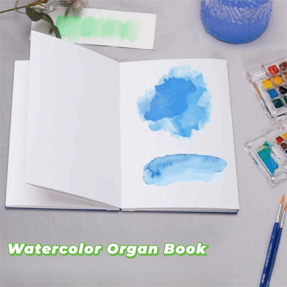Watercolor Art Organ Book Folded Travel Notebook DIY Mini Sketchbook Drawing Artist