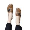 Mocassini Nuovi, Scarpe Singole a Punta Rotonda, Scarpe da Donna in Pelle Morbida, Suole Morbide, Scarpe a Infilo, Piatti