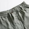 Einfarbige Leinenhose Herren Locker Leinen Freizeit Hose Frühling Sommer Zuhause Gerade Weich Bequem Hose