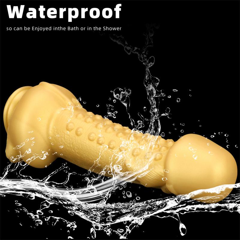 Stor skallet overdimensjonert gull silikon analplugg myk formet anus anal ekspansjon overdimensjonert tykk dildo masturbator