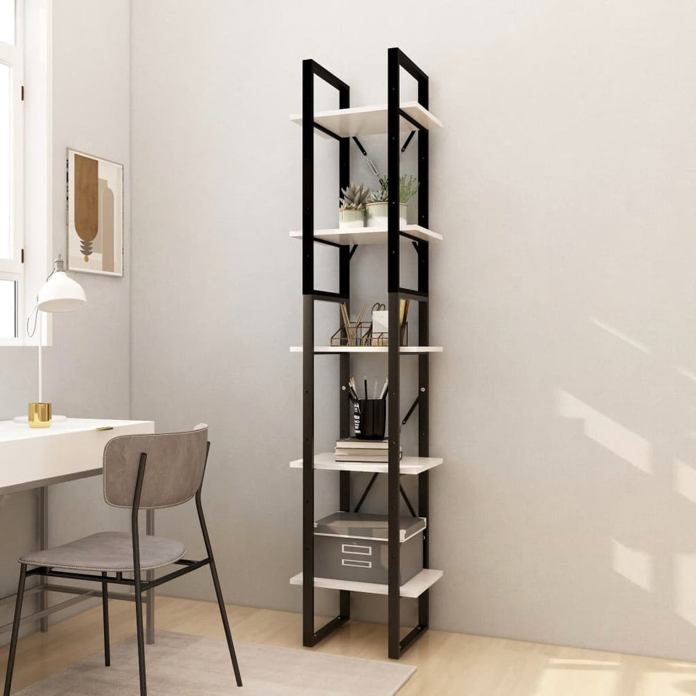 Bibliothèque à 5 niveaux  40x30x175 cm Bois de pin