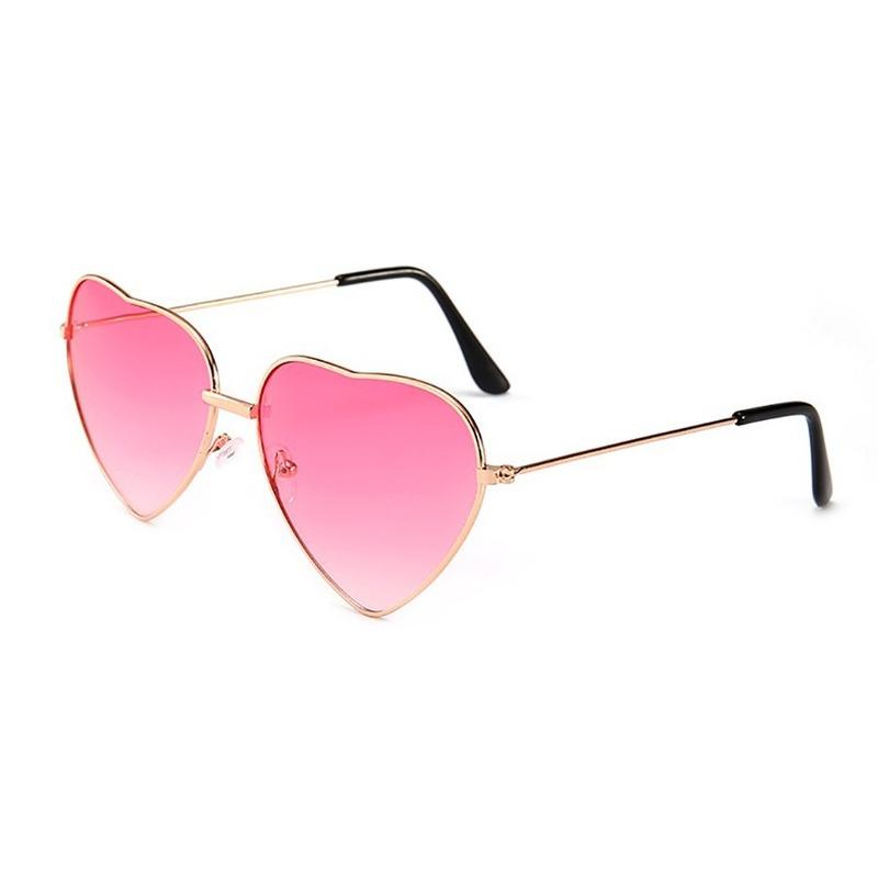 Retro Metall Liebes-Sonnenbrille Pfirsichherz Ozean-Sonnenbrille KTB