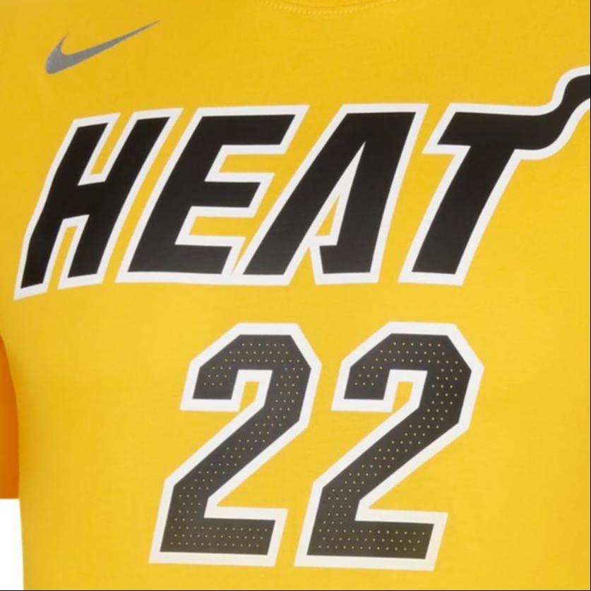 Nike Miami Heat 2020-21 Earned Edition T-shirt 'Jimmy Butler 22' Men's DQ1571-739