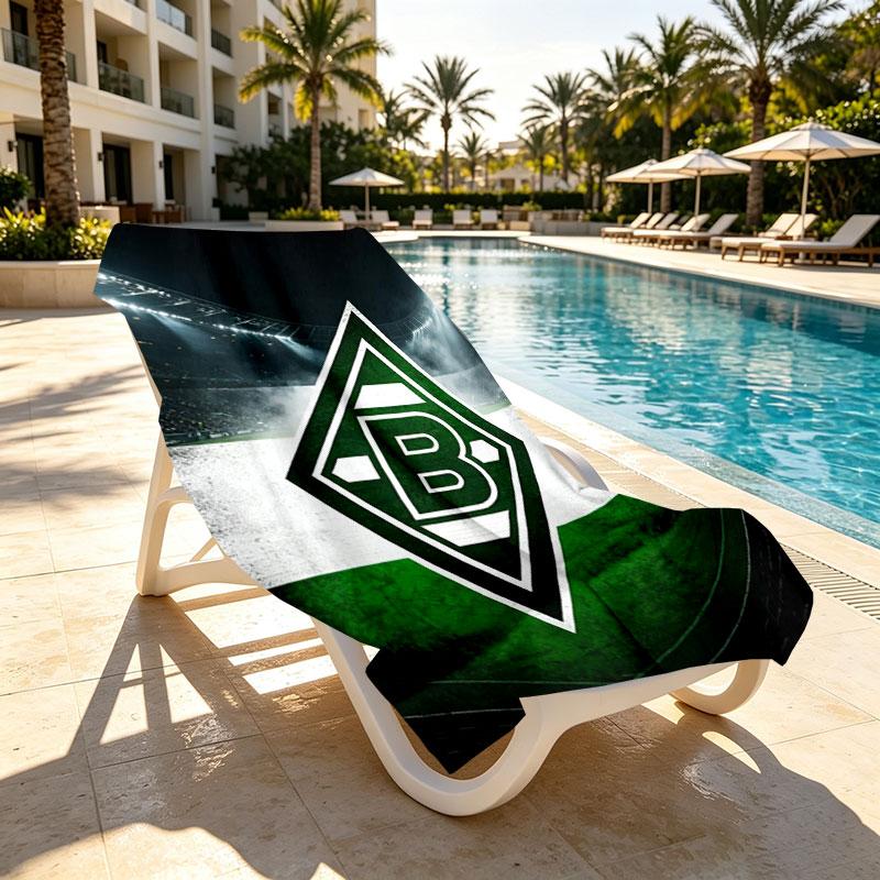 Borussia Mönchengladbach Baskılı Plaj Havlusu Tasarımı, Yumuşak, Hafif. Ev Banyo, Spa, Havuz, Yoga, Sörf, Kamp, Aile, Arkadaş İçin Hediye