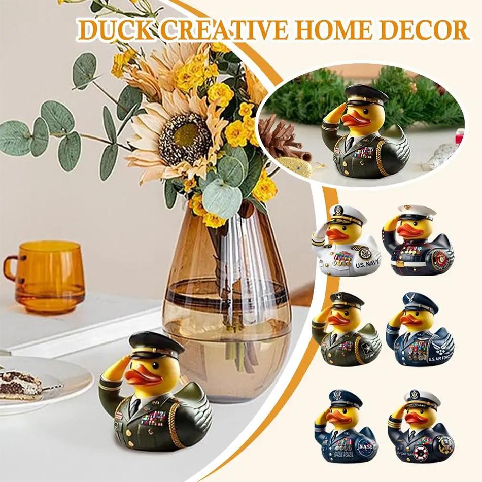 Duck Creative Home Decoration Resin Duck Statue Room Desktop Home Decorative Ornamnet Elegant ArtiCraft