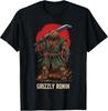 Grizzly Ronin Bear Samurai Giant Sword Humor Men Women Youth T-Shirt