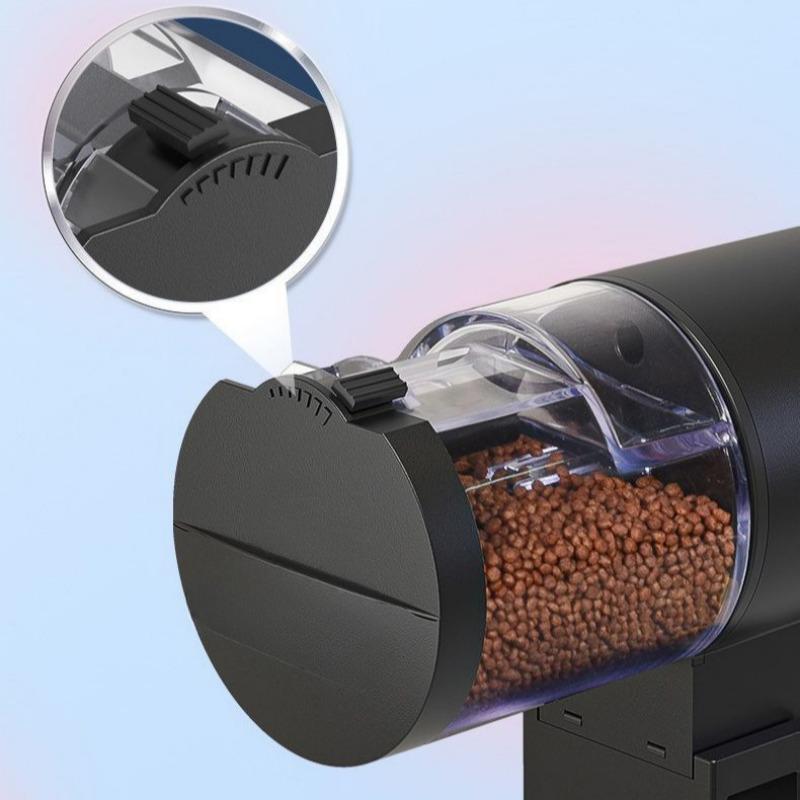 Automatic Fish Feeder 100ml/3.38oz Smart Timer Food Dispenser Easy Install for Aquarium Fish Tank Vacation Feeding