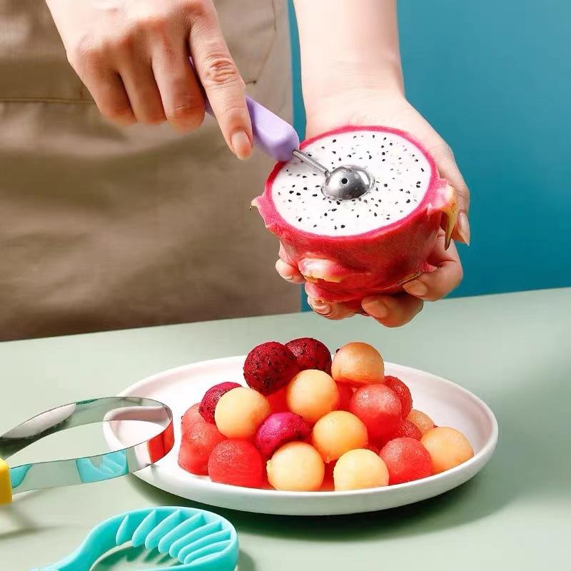 Melon Scoops Fruit Cutting Tool Watermelon Knife Slices Different Innovative Kitchen Utensils Accessorie Useful Things for Home