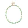 Necklace: Punk Minimalist European & American Sweet & Cool Colorful Enamel Clavicle Chain