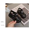 Toddler Baby Boy Closed Toe Anti Kick Non Slip Soft Sole Walking Sandals