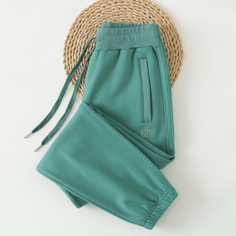 

Зимние повседневные треккинговые брюки из чистого хлопка с флисовой подкладкой цвета арбузного красного Forest Green Spring and autumn L code pants