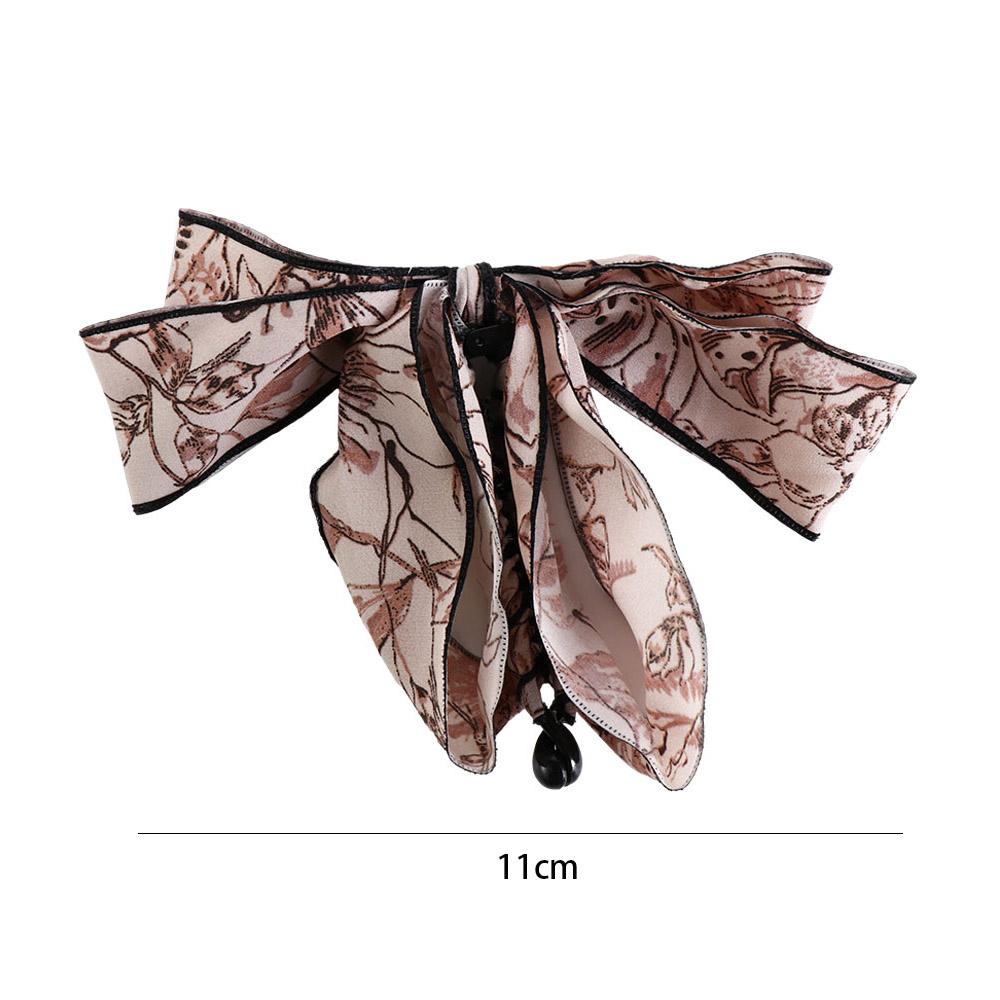 Bowknot Vertical Clip Ribbon Bow Banana Clip Cute   Girls