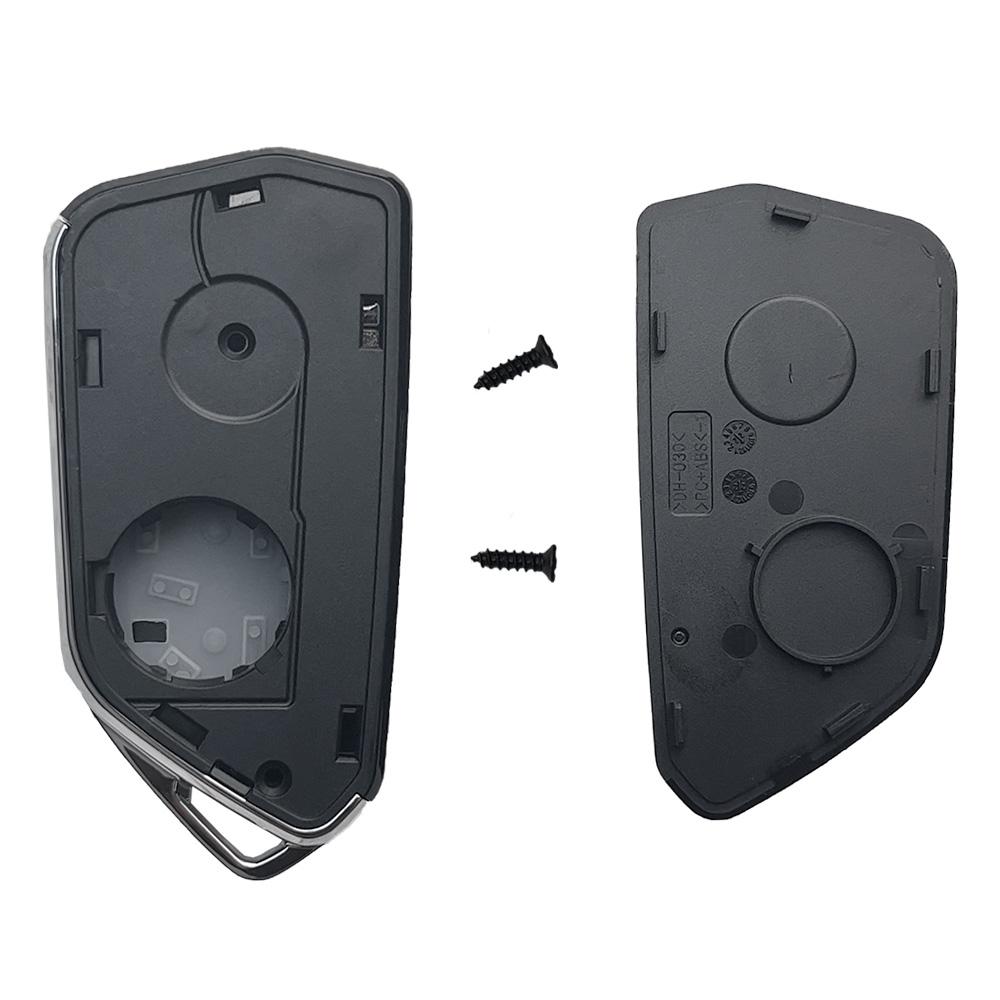 Scocca Chiave Auto a Flip Custodia Alloggiamento Portachiavi Per Vw Passat Golf Mk6 Polo Caddy Tiguan Beetle Skoda Octavia Seat Modificata Lama Hu66 202Ad