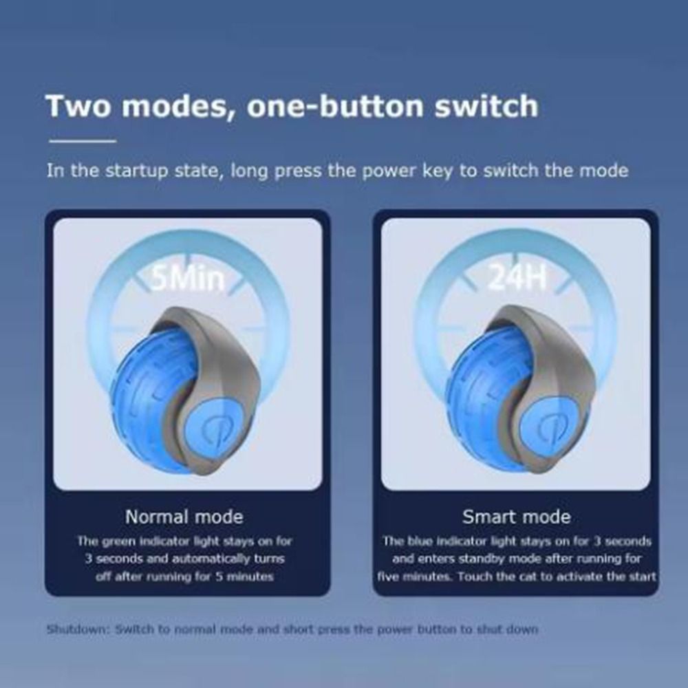 2 Modes Interactive Cat Toy Ball Plastic Auto Electric Rolling Ball Toys  for Indoor