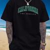 Summer Mens Clothing Hot Selling Cotton Loose Plus Size State Letter Printed Comfortable Round Neck Short Sleeved Tshirt