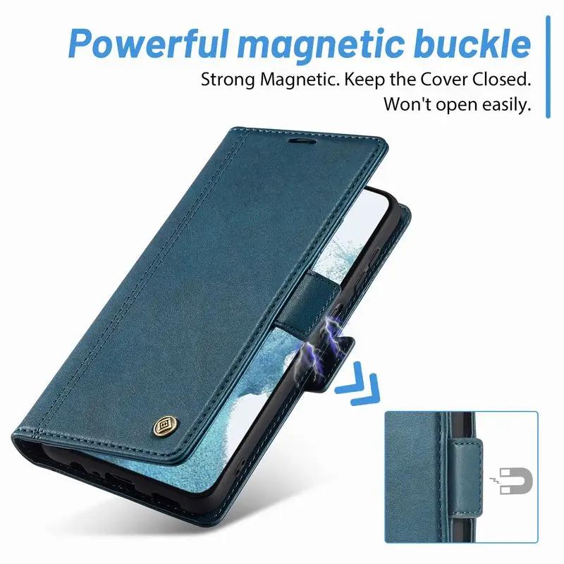 Flip Phone Case For Samsung Galaxy S24 S25 Ultra S23 FE S22 S20 S10 Plus 5G Note 20 Ultra Book Wallet Card Wallet Cover Etui