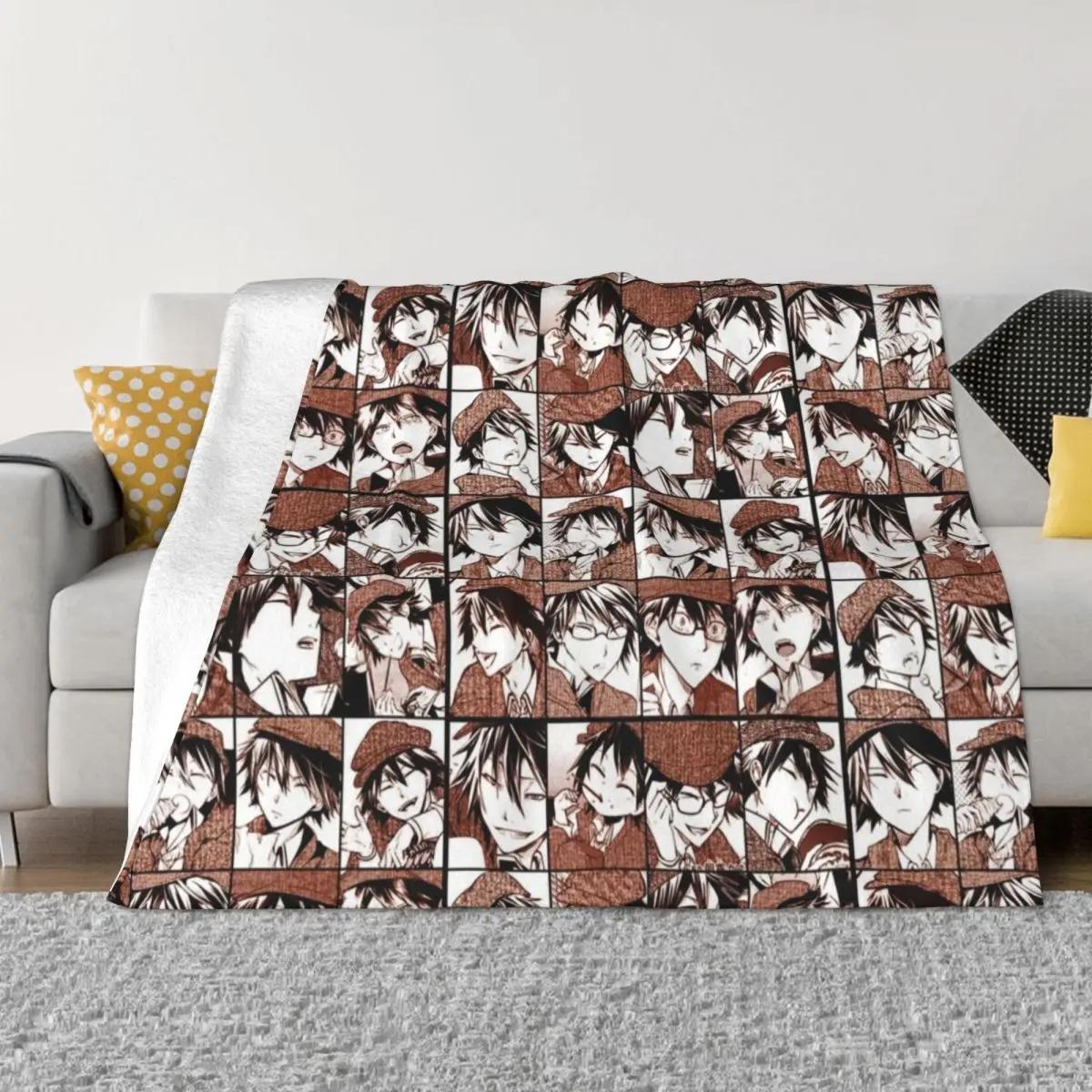 

Ranpo Bungou stray d collage- manga color version Throw Blanket Bed Fashionable Blanket Blanket For Baby 30x40in