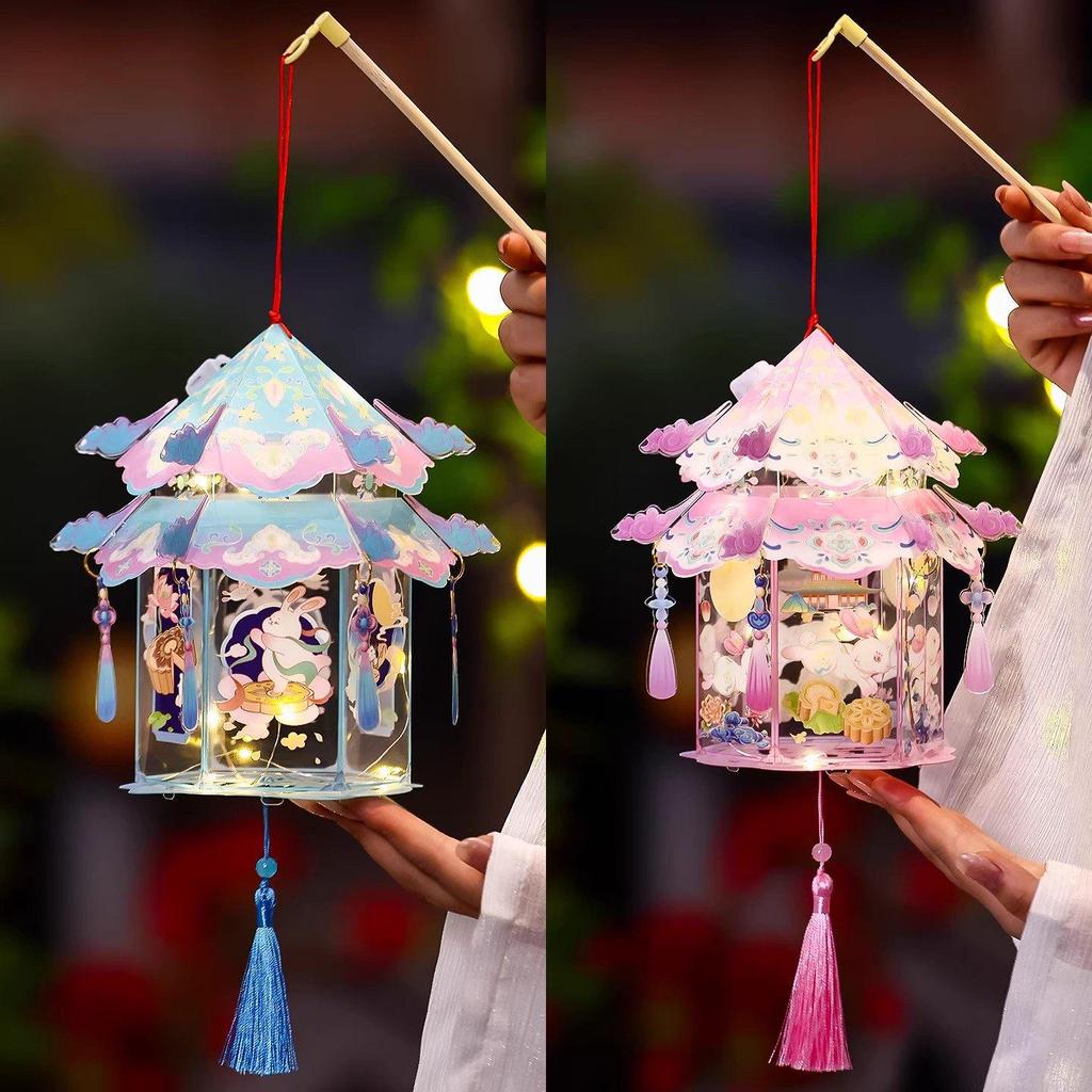 Handmade New Year Gourd Flower Lantern - Children’s Ancient Style Palace Lantern for Lantern Festival