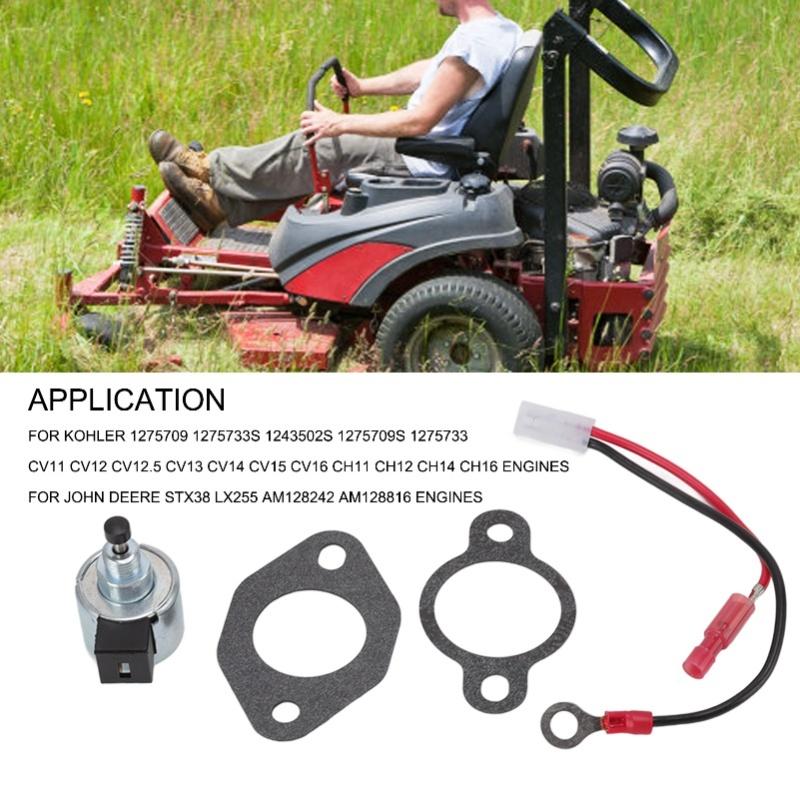 Carburetor Fuel Solenoid Replacement For Kohler 1275709 1275733S 1243502S For JOHN DEERE Stx38 Lx255 Am128242 Am128816 Engines