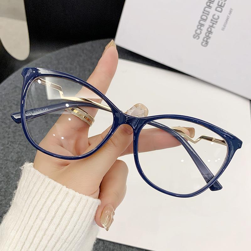 

High quality TR90 anti blue light eyeglass frame for women fashionable tortoiseshell printed gradient computer eyeglass frame