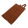 Bonsai Tool Roll Bag Multifunctional Tool Bag Pouch Lightweight Cowhide for Home Gardening