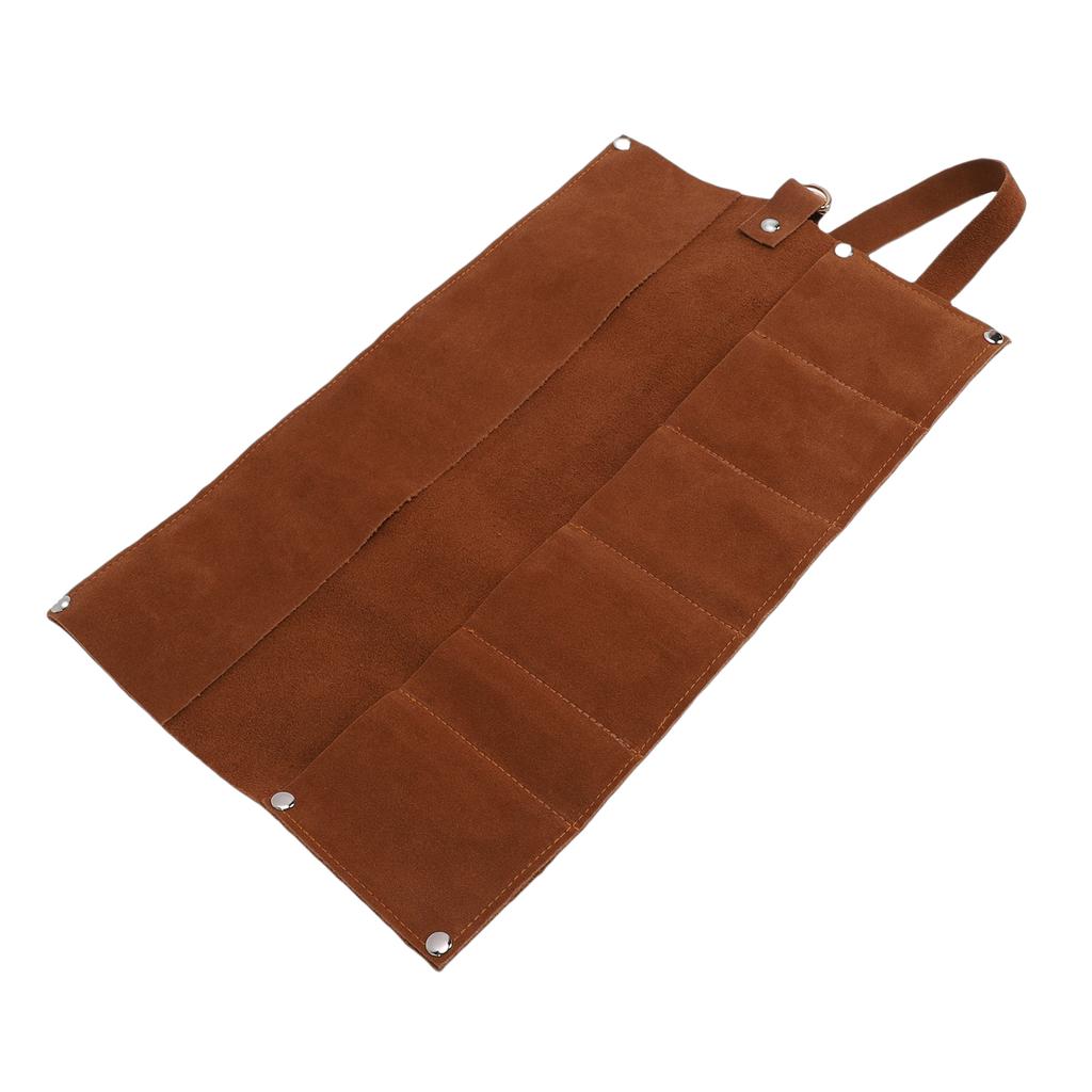 Bonsai Tool Roll Bag Multifunctional Tool Bag Pouch Lightweight Cowhide for Home Gardening