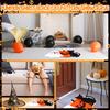Halloween Badematte Teppich-Kürbis Schwarze Katze Geist Badematte TPR-Rücken Rutschfest Saugfähig Maschinenwaschbar Duschteppich Fußmatte