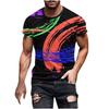 T-shirt z cyfrowym drukiem 3D dla nastolatków i mężczyzn, z krótkim rękawem, wszechstronny, oddychający