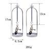 Silver Breast Clip Cage Set for Women Adjustable Nipple Clamp Pair with Soft Rubber Tips Couples Bondage Adult Toys