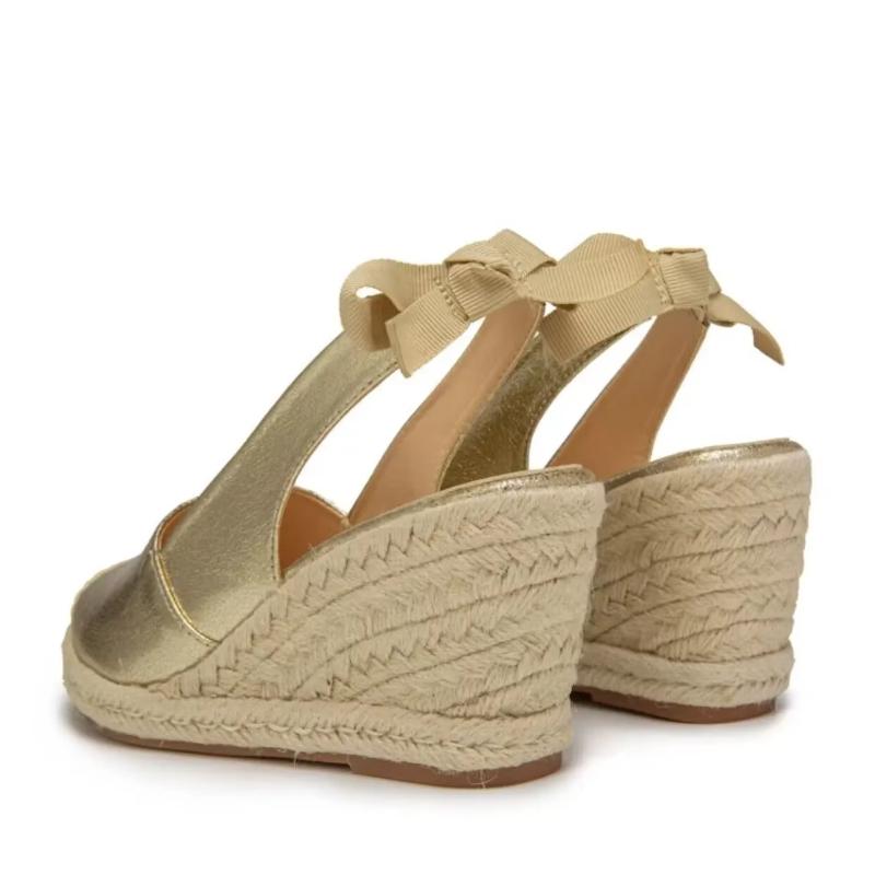 Wedges Sandals for Women Fashion Closed Toe Bandage Espadrille Platform Stylish Slingback Summer Shoes