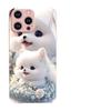 Cute Pet Dog Apple 11 Mobile Phone Case iPhone11ProMax Cartoon 11Mini Female 11 Liquid Glass Case Anti-drop
