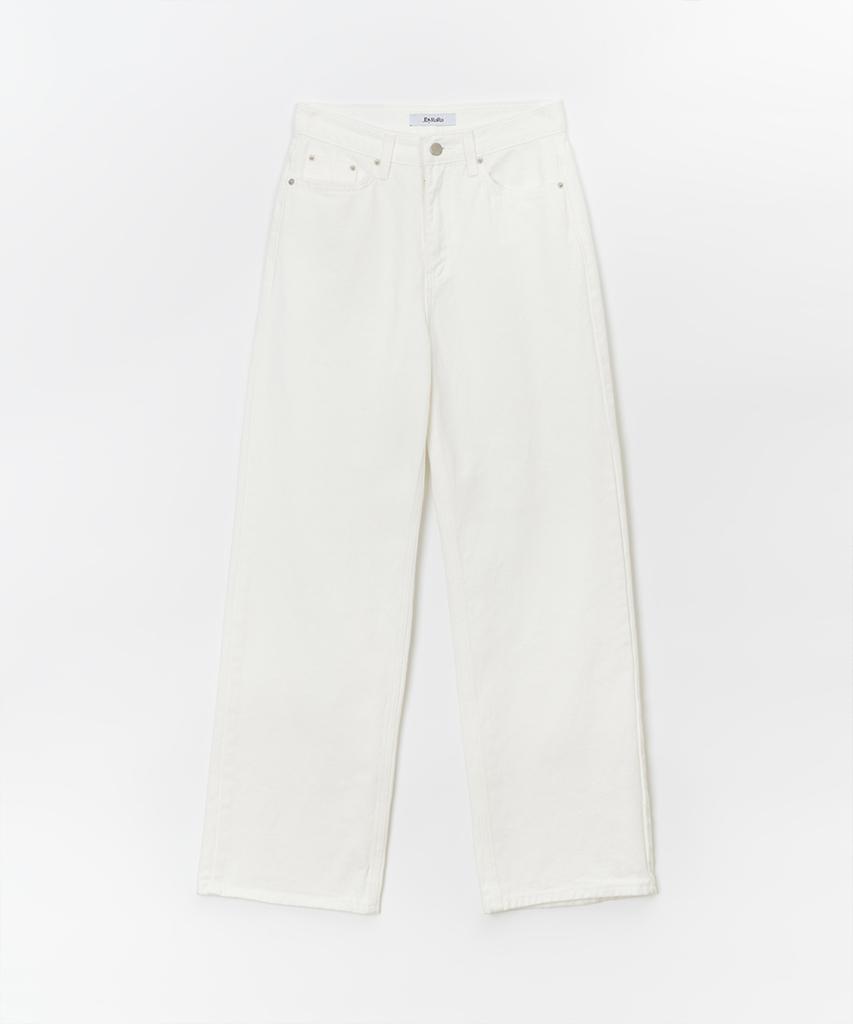JBYRARA Straight Fit Cotton Denim Pants_White